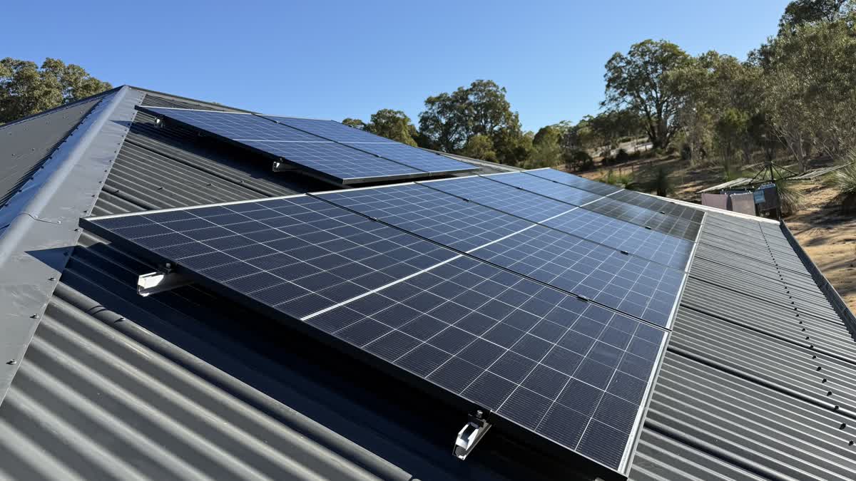 Solar installation close-up Perth